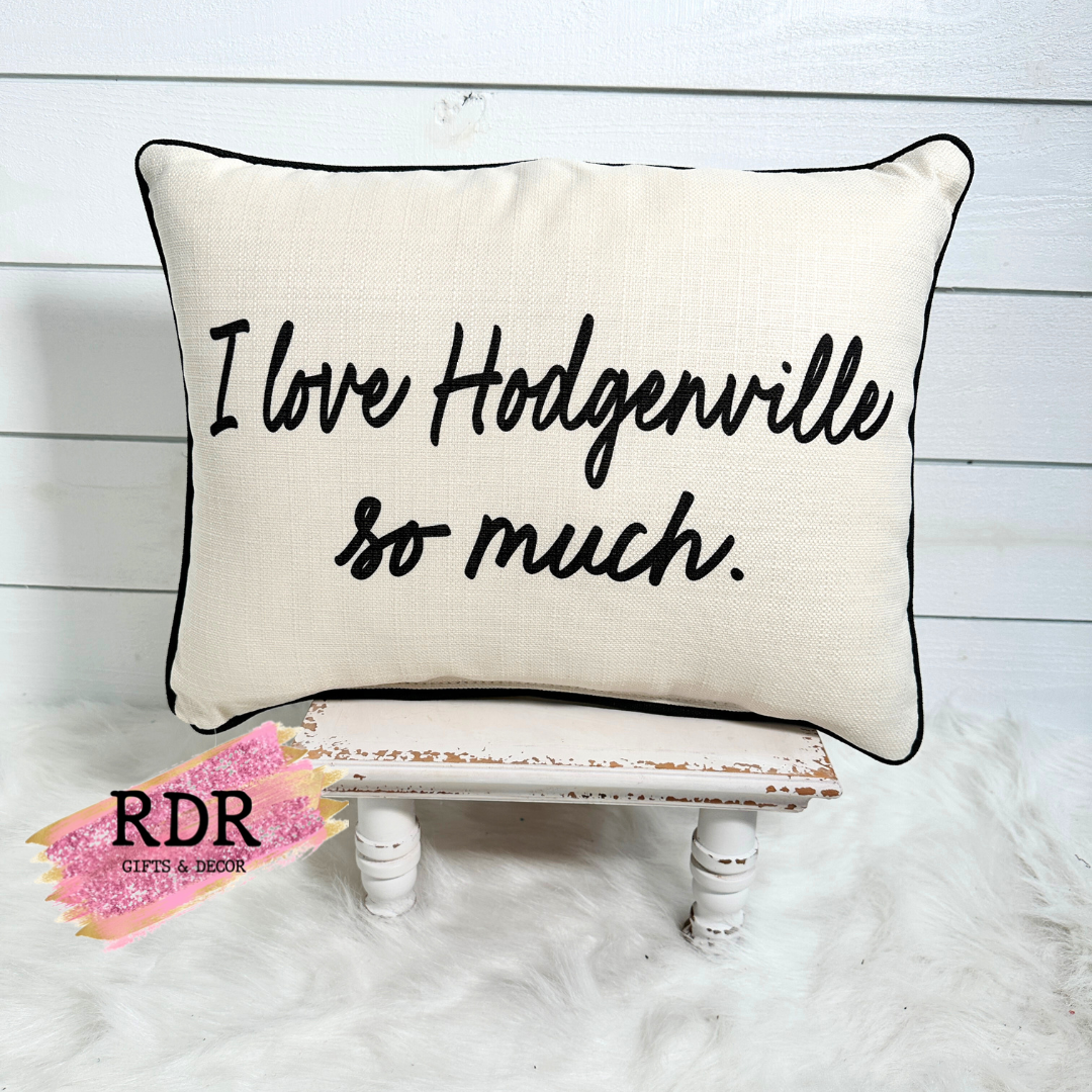 I Love... So Much Town Pillow