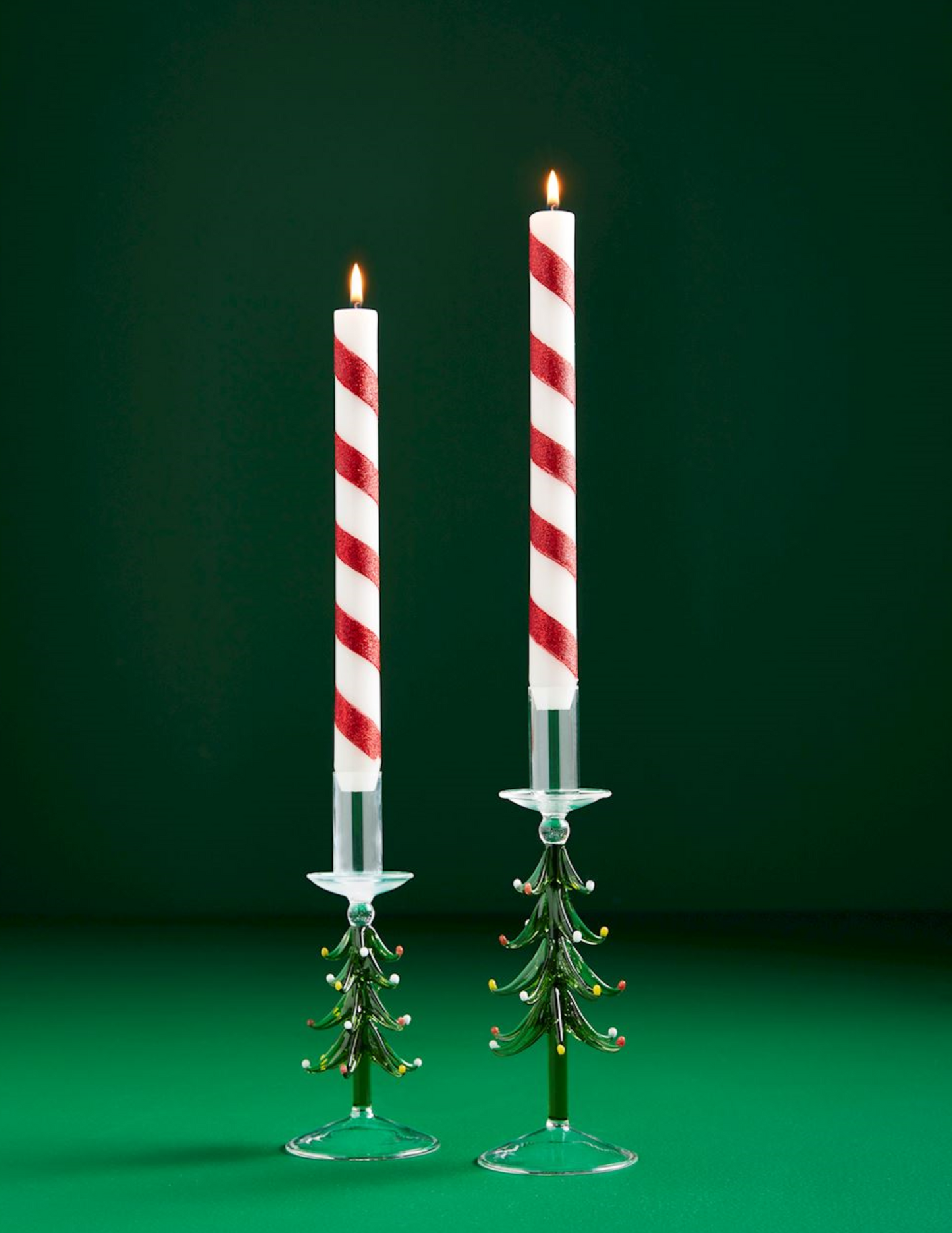 Mud Pie Glass Tree Taper Holder