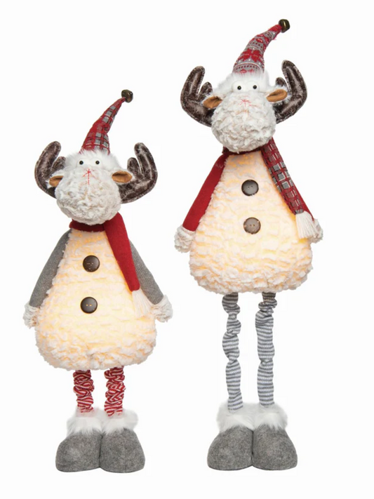 Plush Light Up Standing Reindeer
