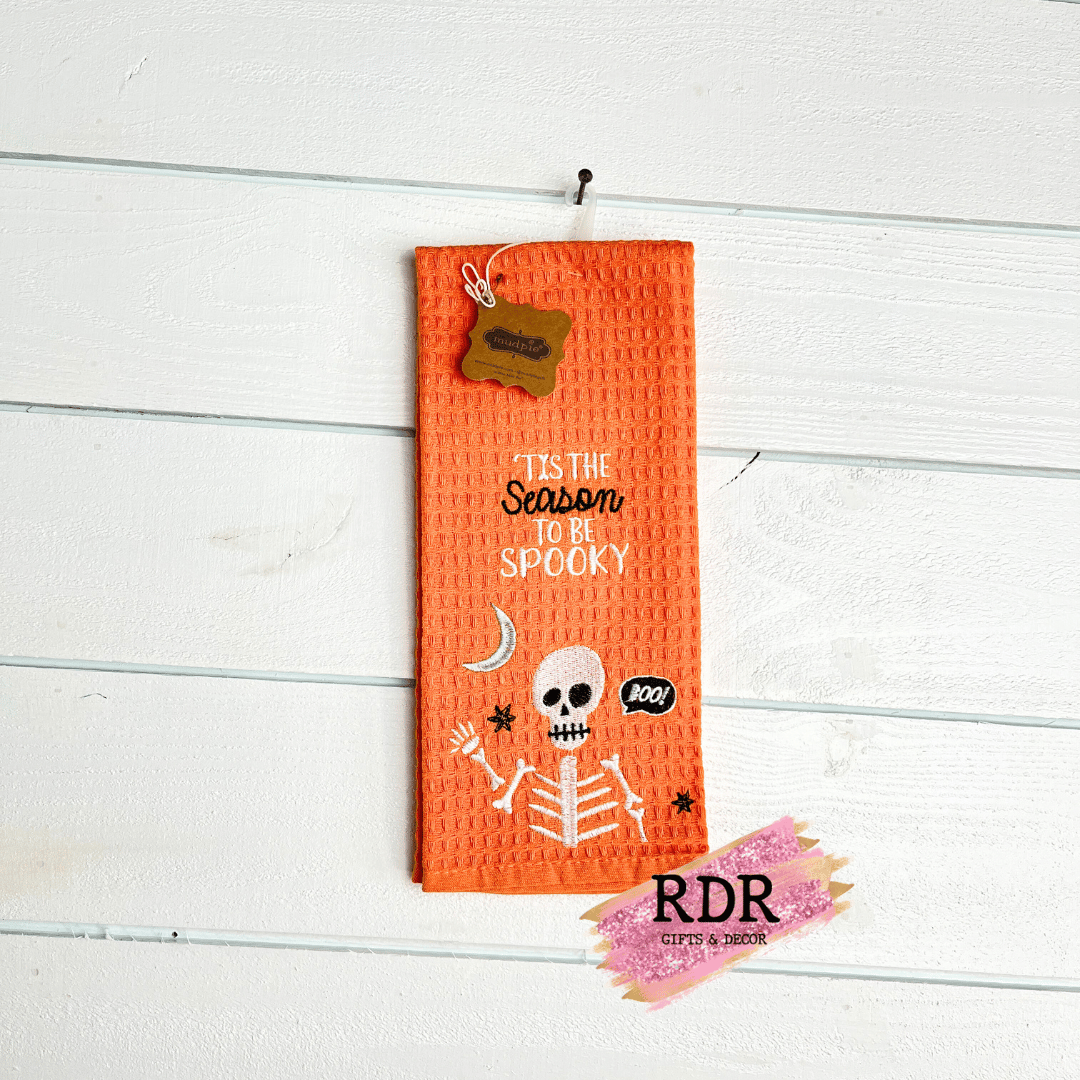 Mud Pie Halloween Waffle Tea Towels