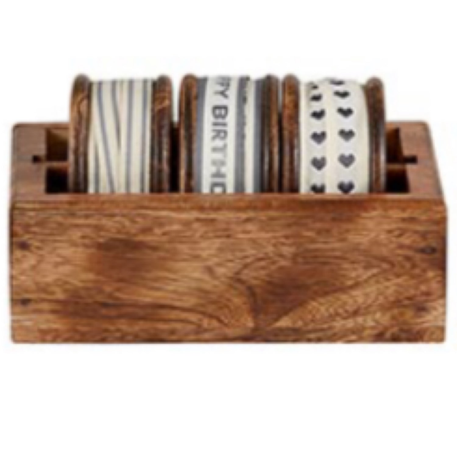 Birthday Ribbon Trio In Wood Box