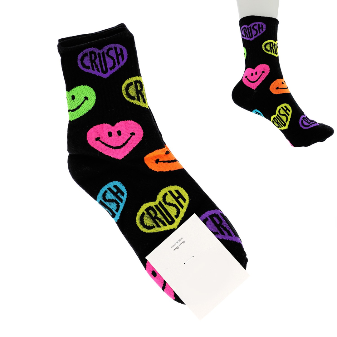 Knit Smiley Crush Socks