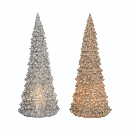 Glitter Acrylic Light Up Christmas Trees