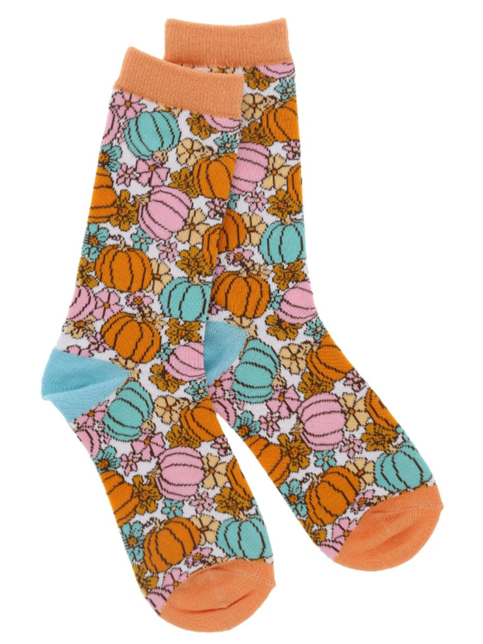 Thankful Pumpkin Tall Sock