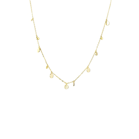 Sterling Delicate Disc Neckalce