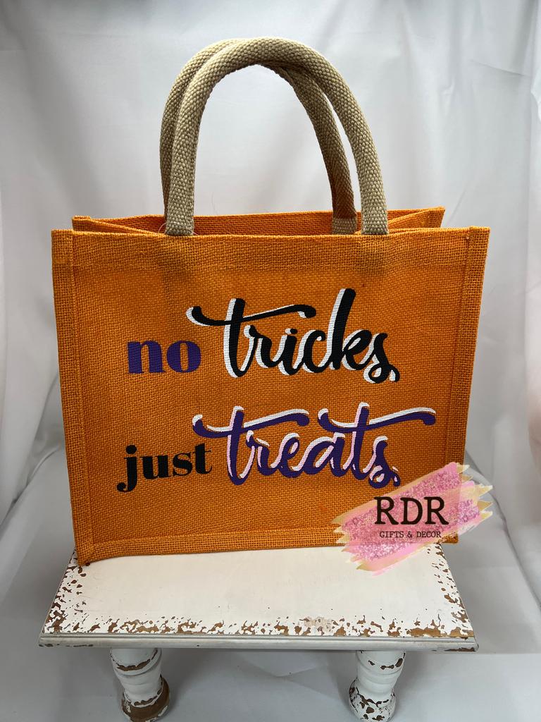 Just Treats Orange Jute Bag