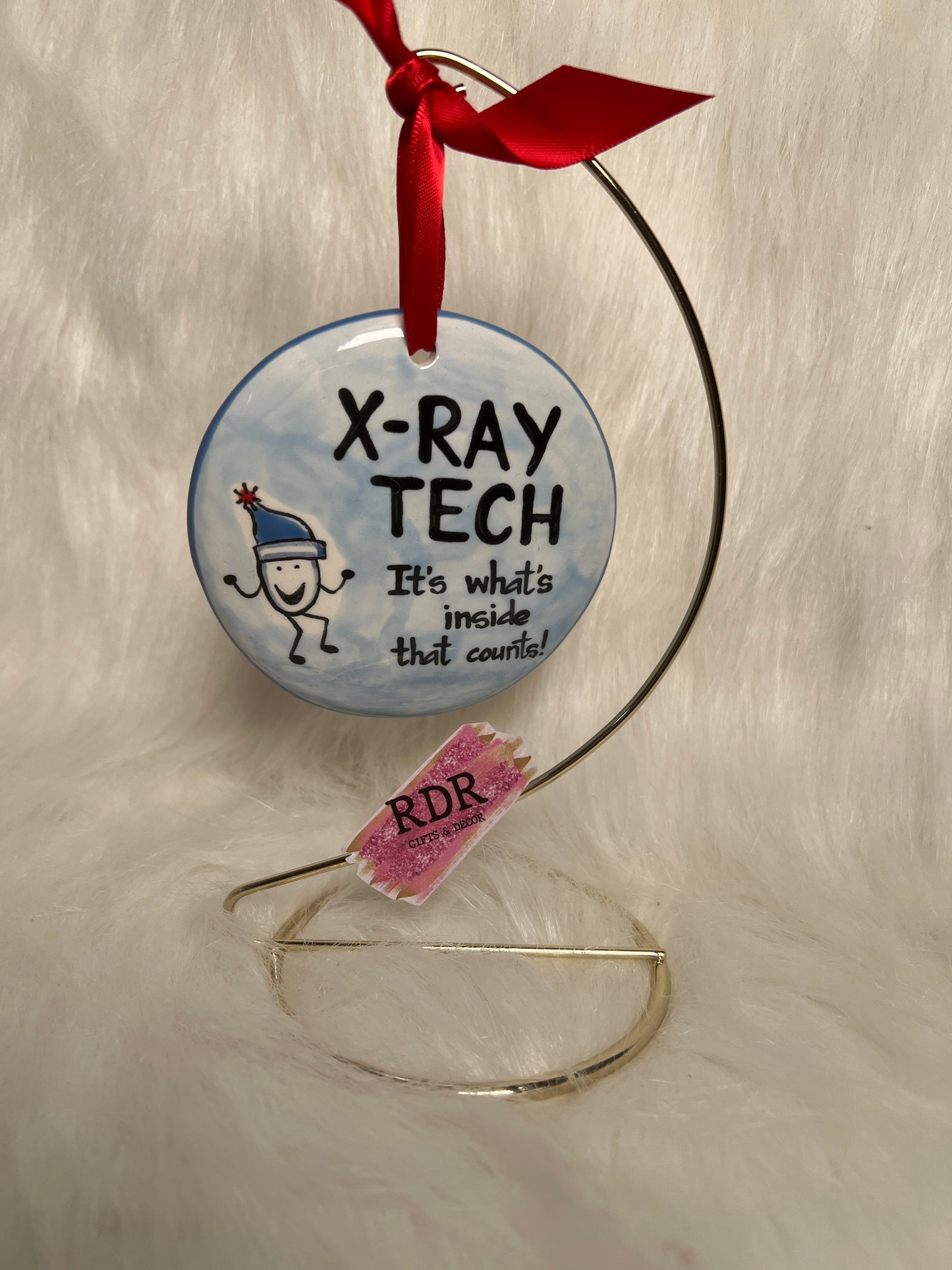 Nola Watkins Health Professionals Round Hand Painted Ornament