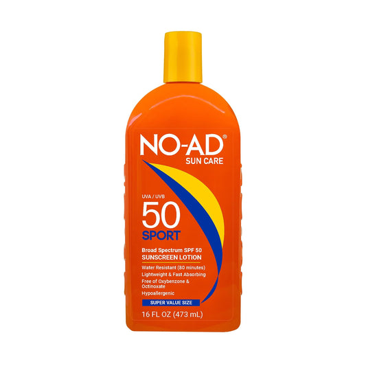 NO-AD SPF 50 SPORT Sunscreen Lotion 16oz