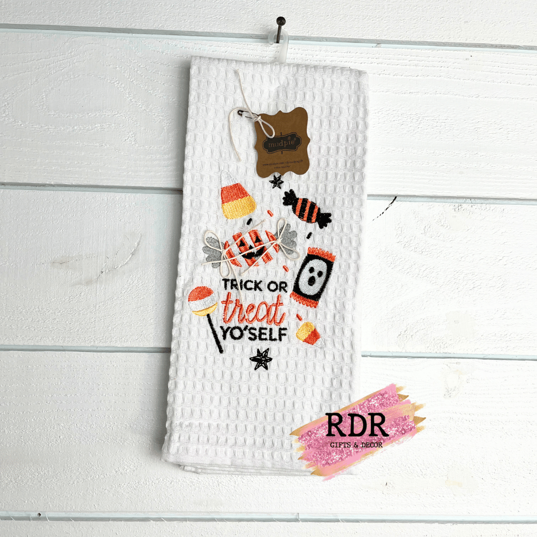 Mud Pie Halloween Waffle Tea Towels