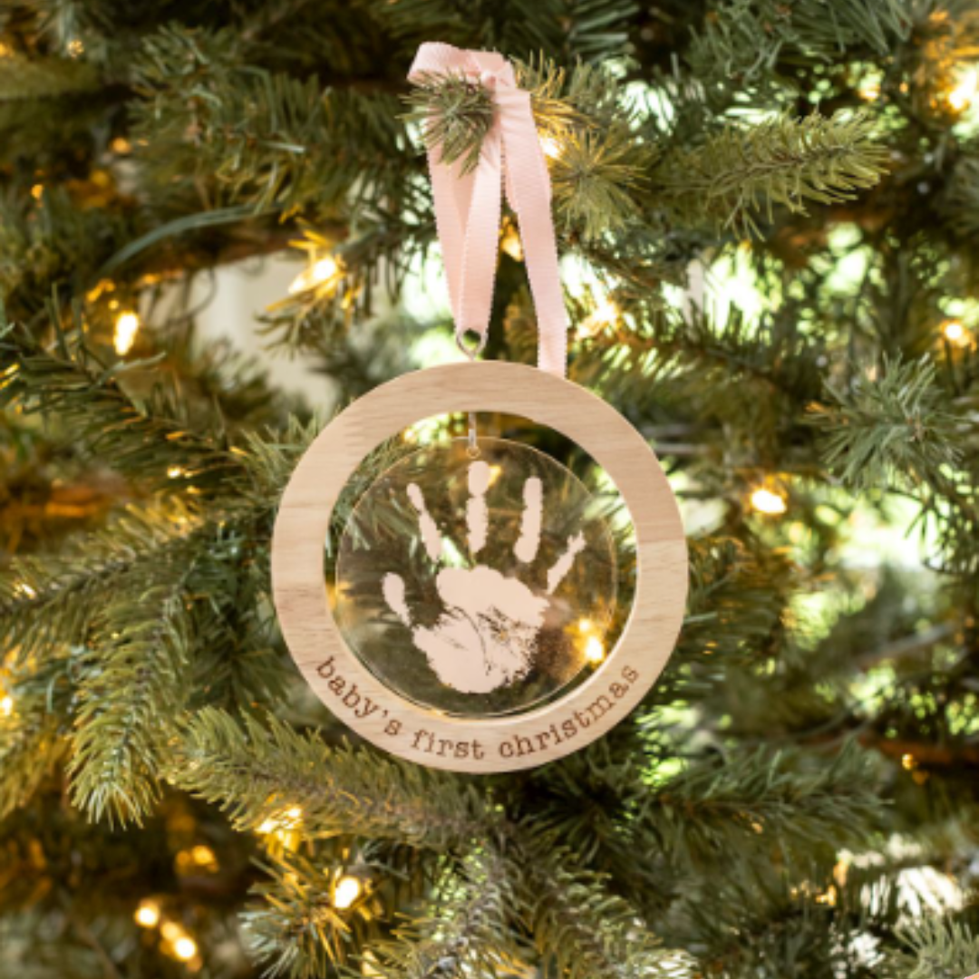 Mud Pie Acrylic Handprint Ornaments