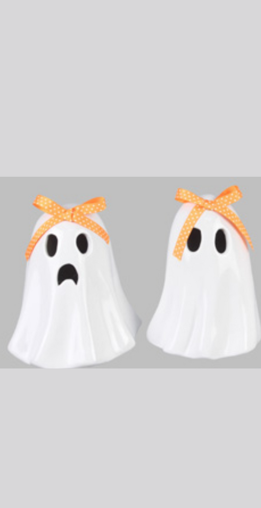 Ceramic Ghost Accent with LED Light