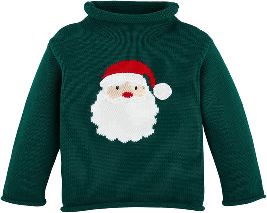 Mud Pie Children Rollneck Santa Sweater