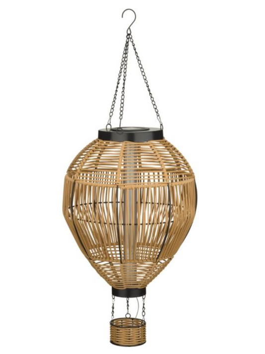 Wicker Solar Hot Air Balloon Lantern