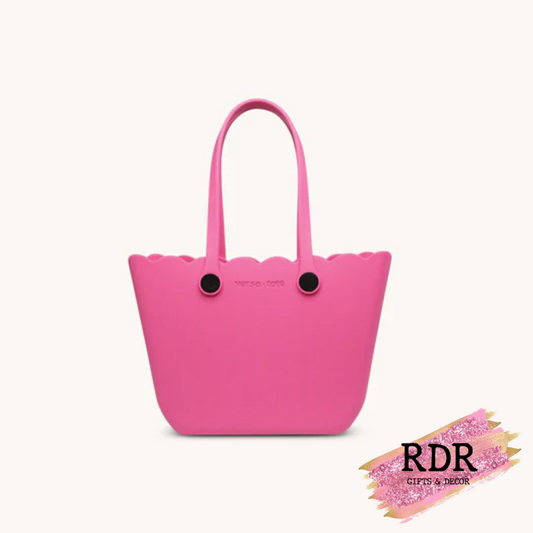 Rose Scalloped Versa Tote - Solid