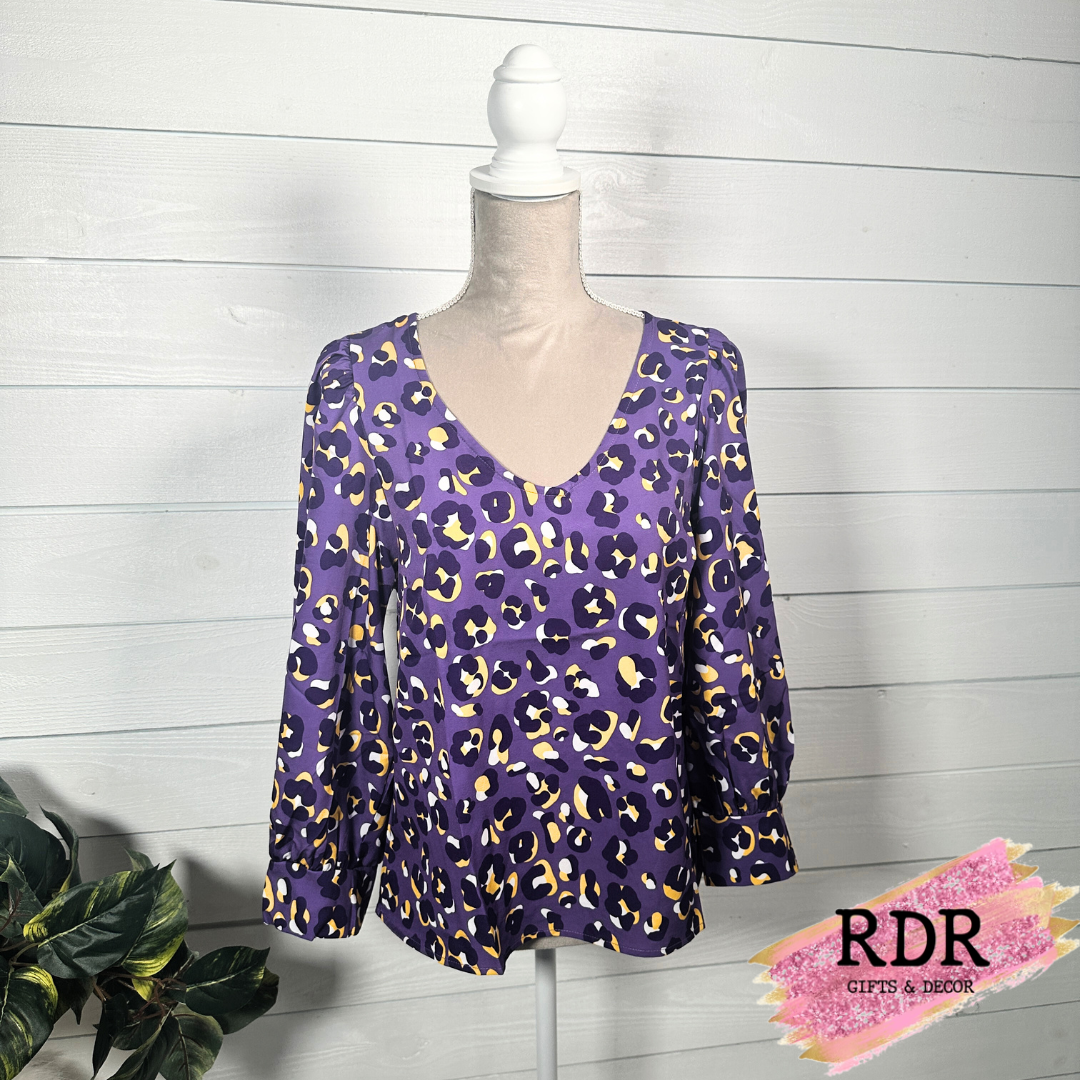 Walk This Way Purple Game Day Top