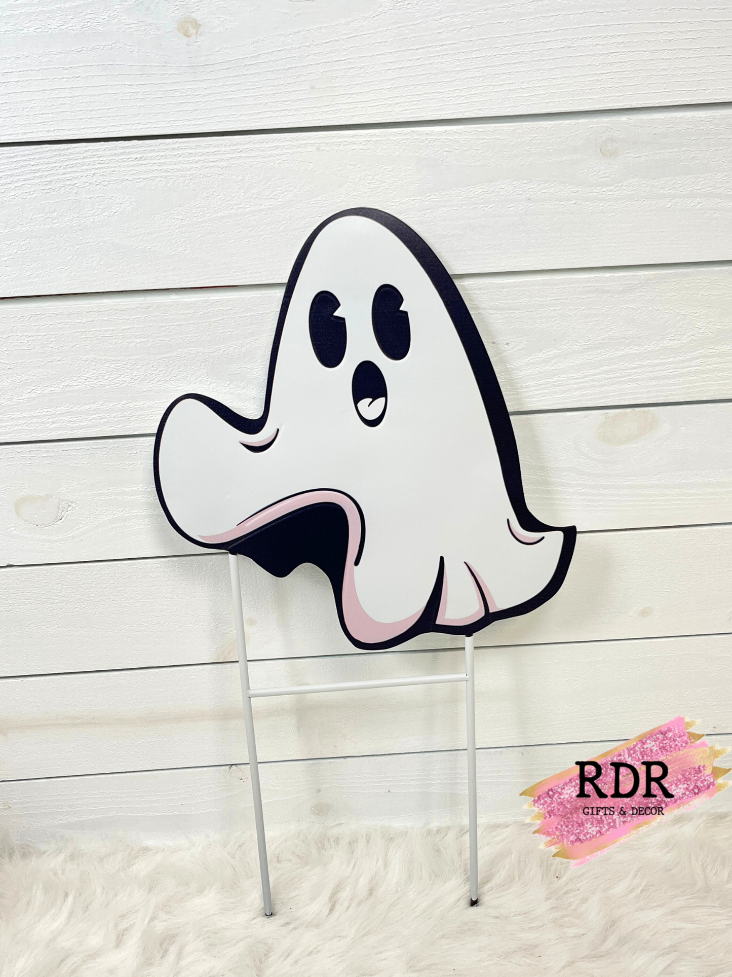 Halloween Metal Ghost With Stakes