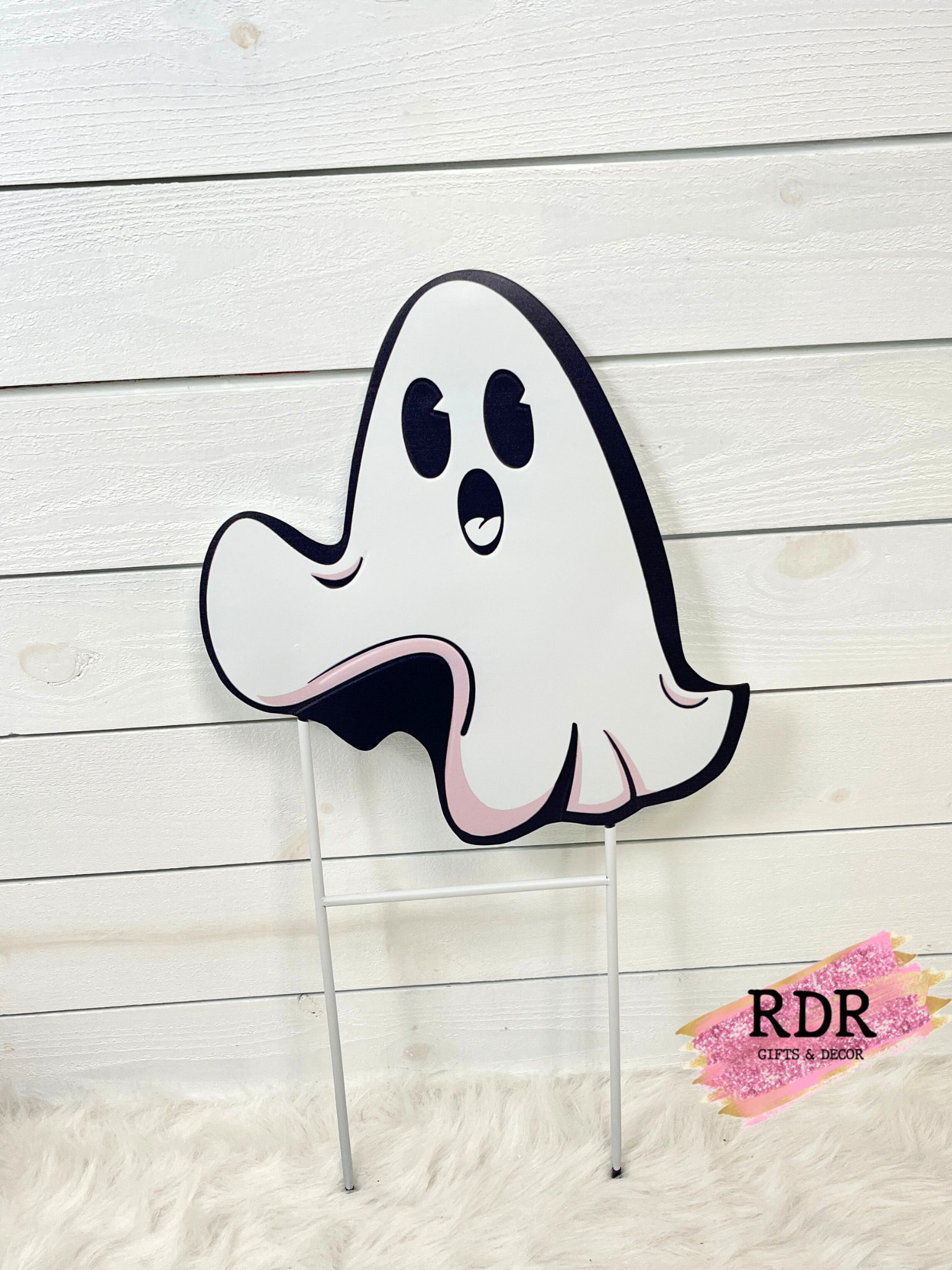 Halloween Metal Ghost With Stakes