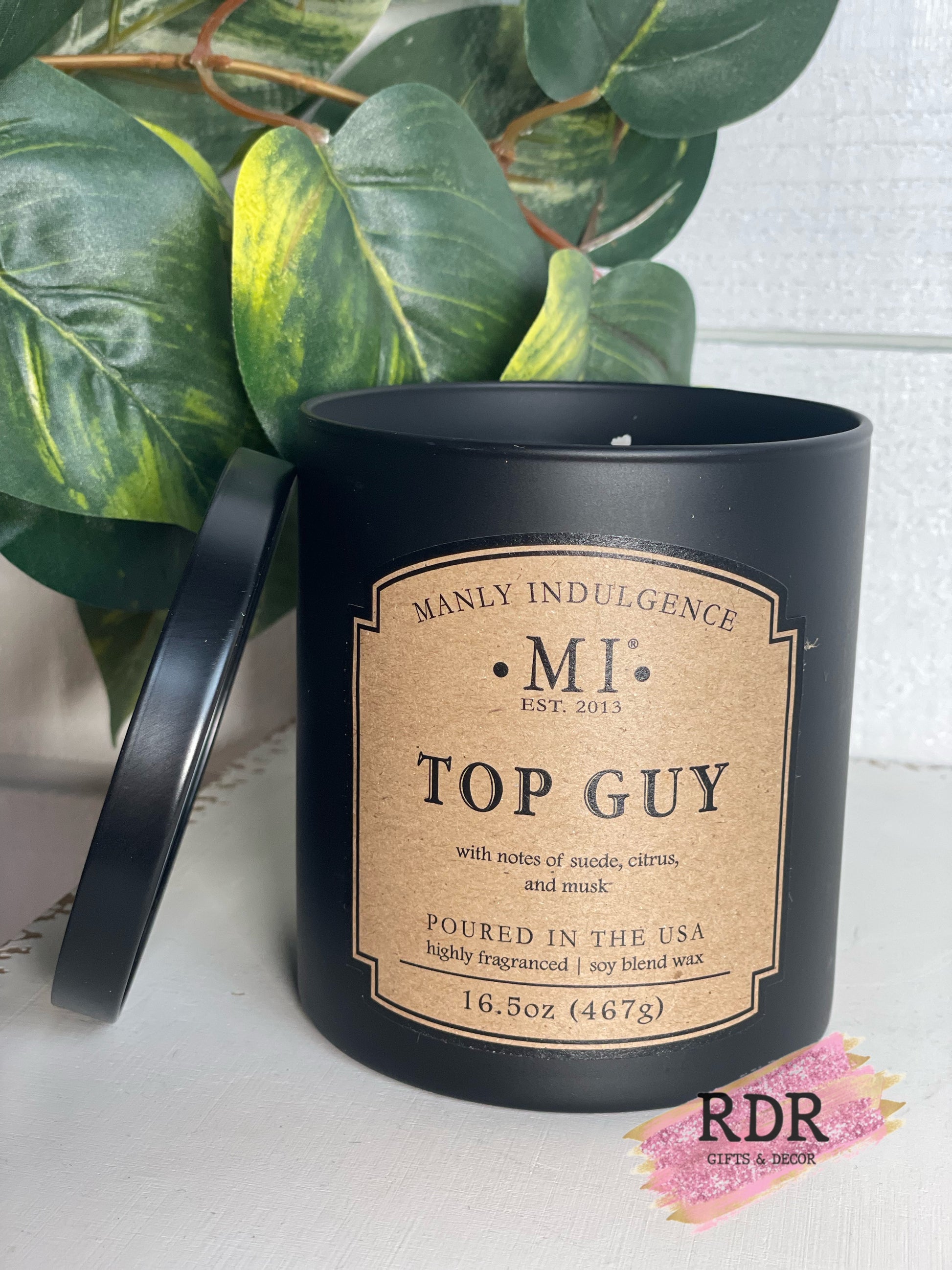 Manly Indulgence Black Jar Candle