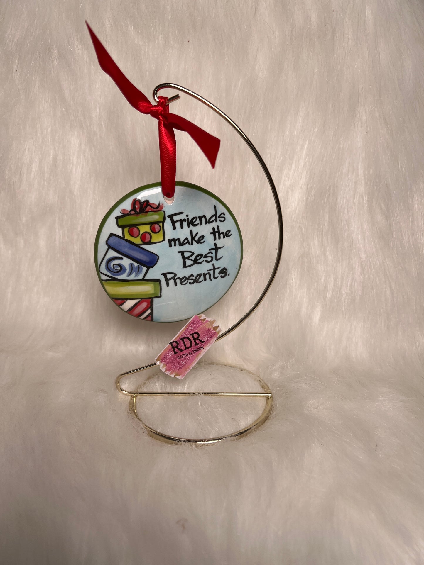 Nola Watkins Friends And Family Round Hand Painted Ornament