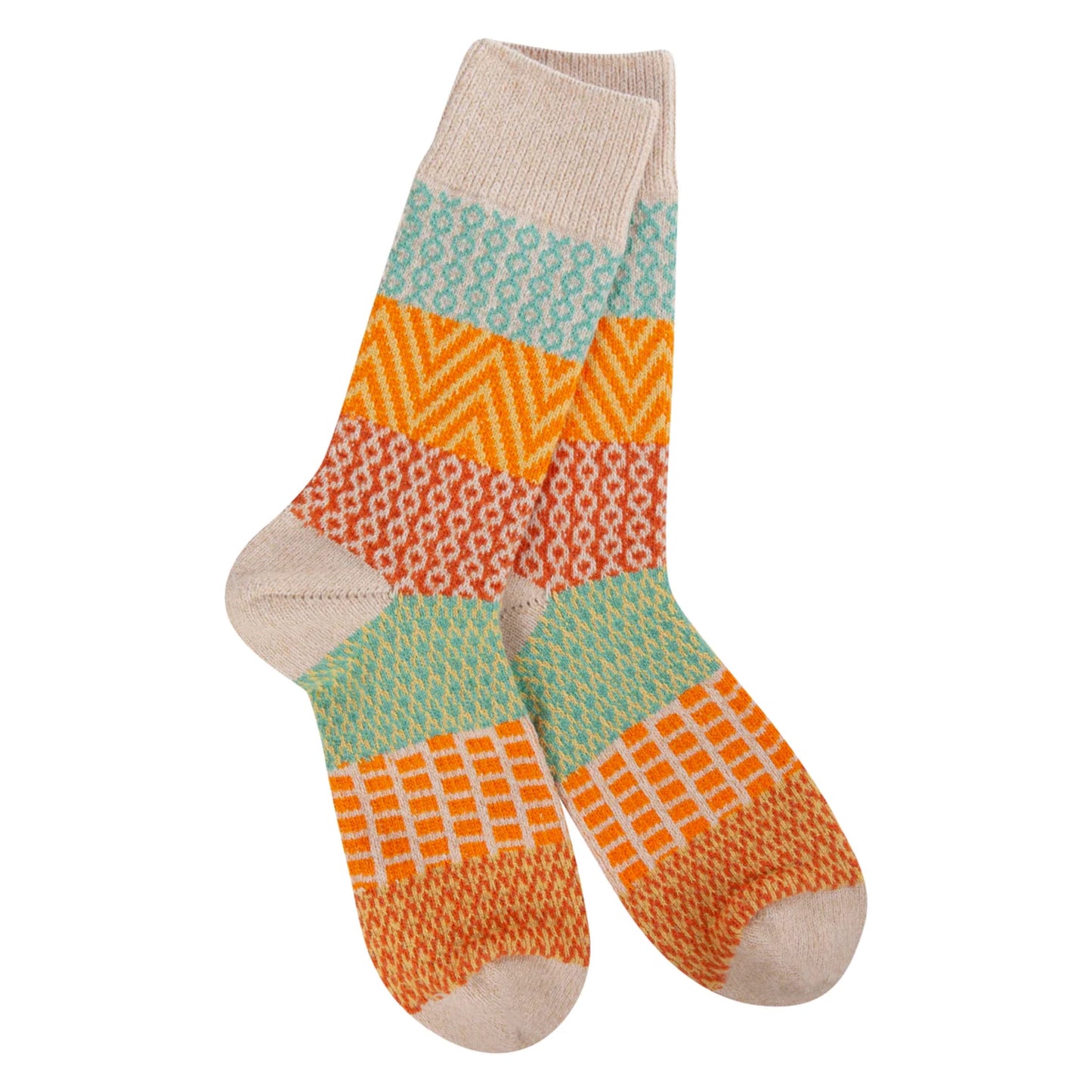 Weekend Collection Gallery Crew Socks Wheat-122