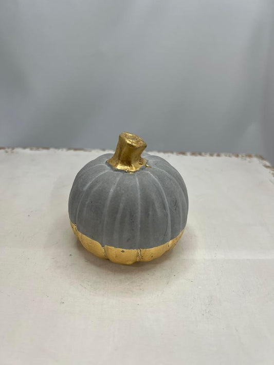 Stockholm Grey and Gold Pumpkin