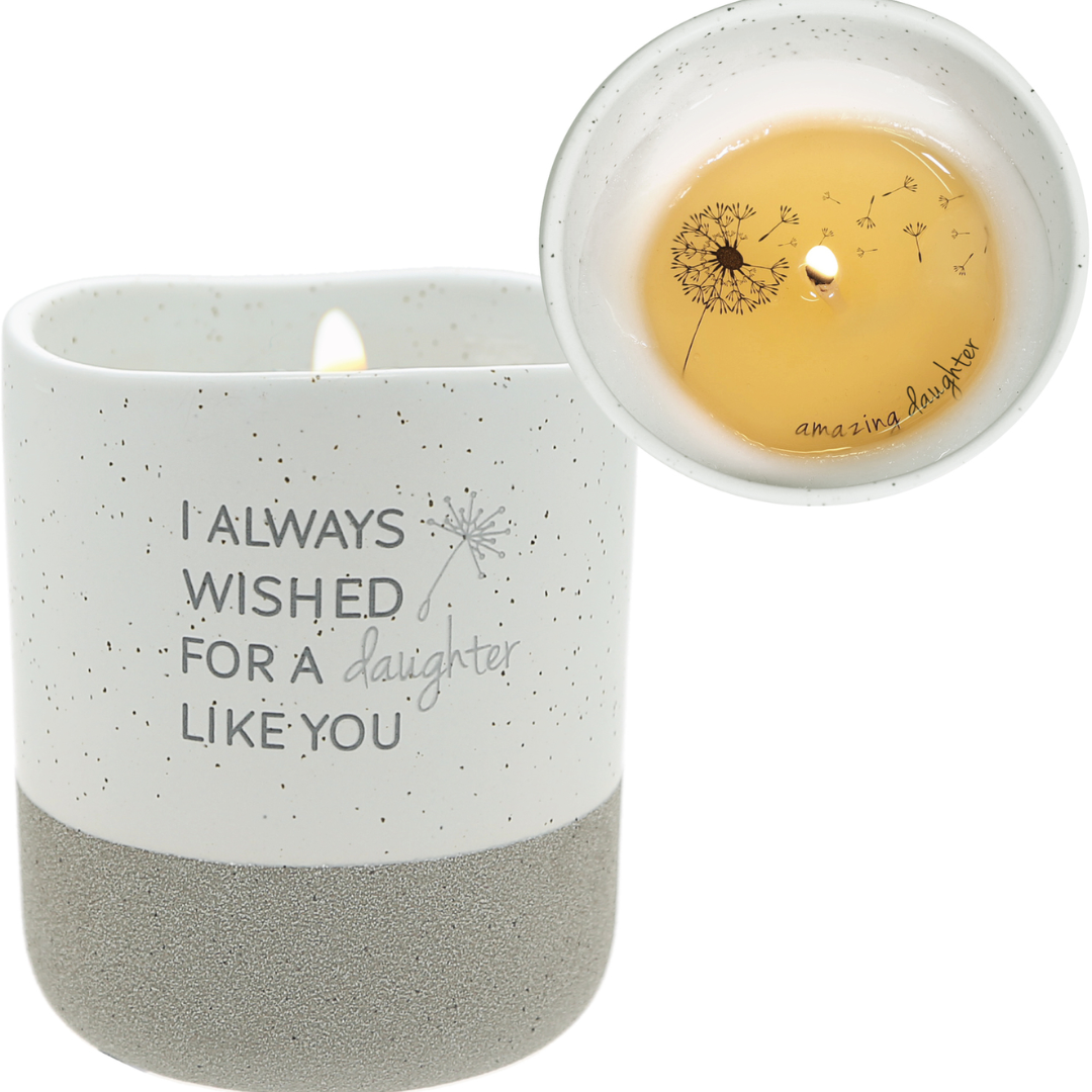 Ceramic Textured Bottom Candle