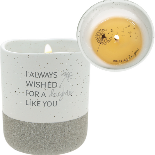 Ceramic Textured Bottom Candle