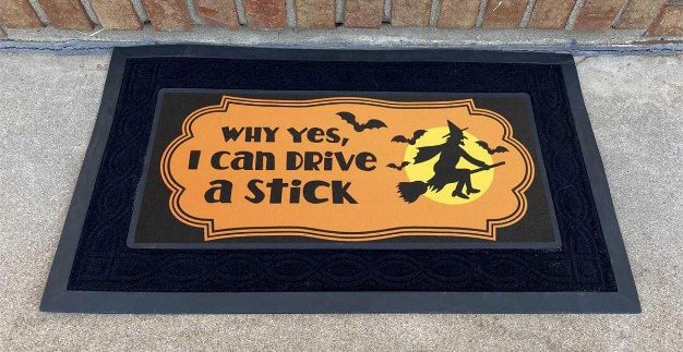 Drive A Stick Doormat Insert