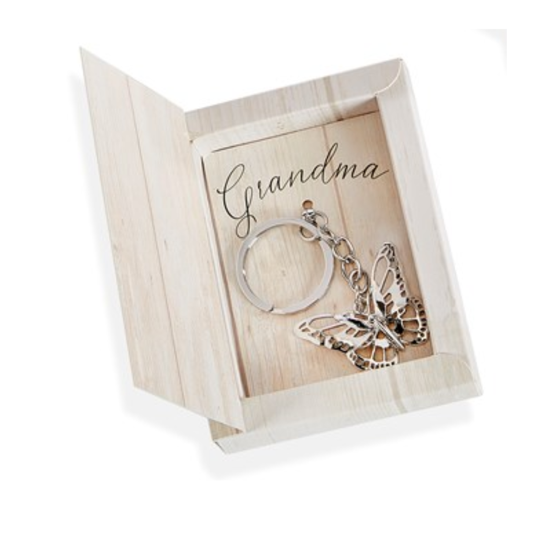 Flies With Butterflies Boxed Keychain