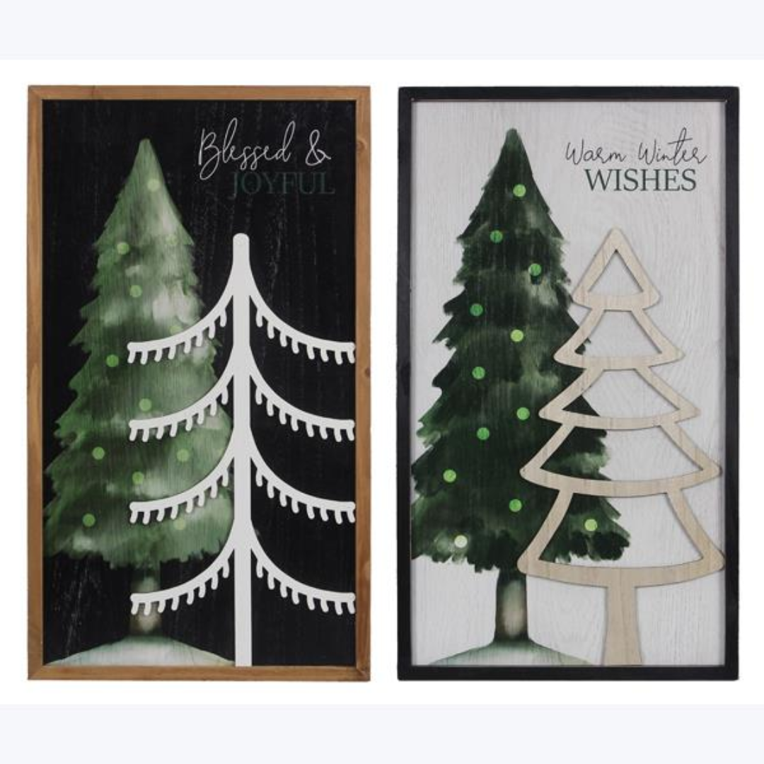 Wood Framed Twas The Night Wall Decor