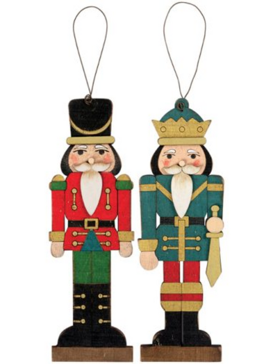 Wooden Nutcracker Ornaments