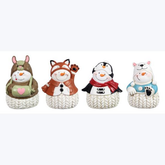 Color Christmas Snowmen