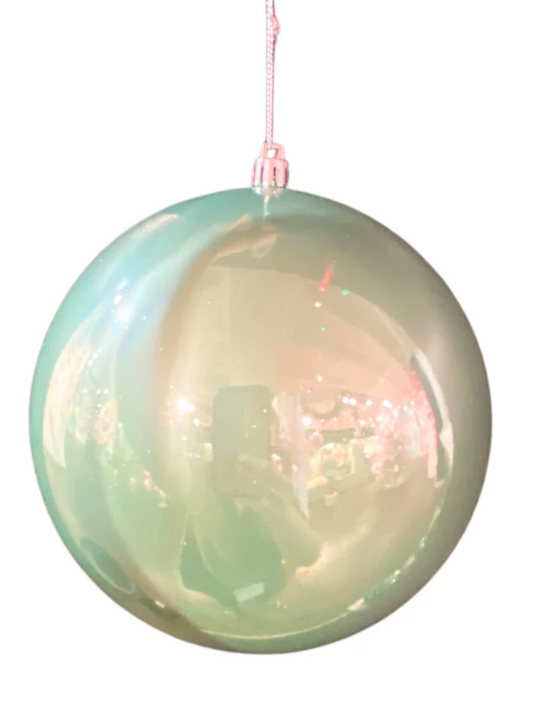 4" Candy Apple Finish Ball Ornament (Mint)