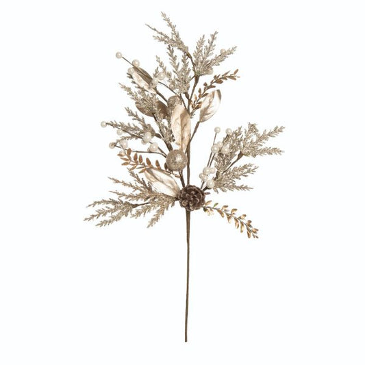 Gold Gilded Harvest Floral Spray