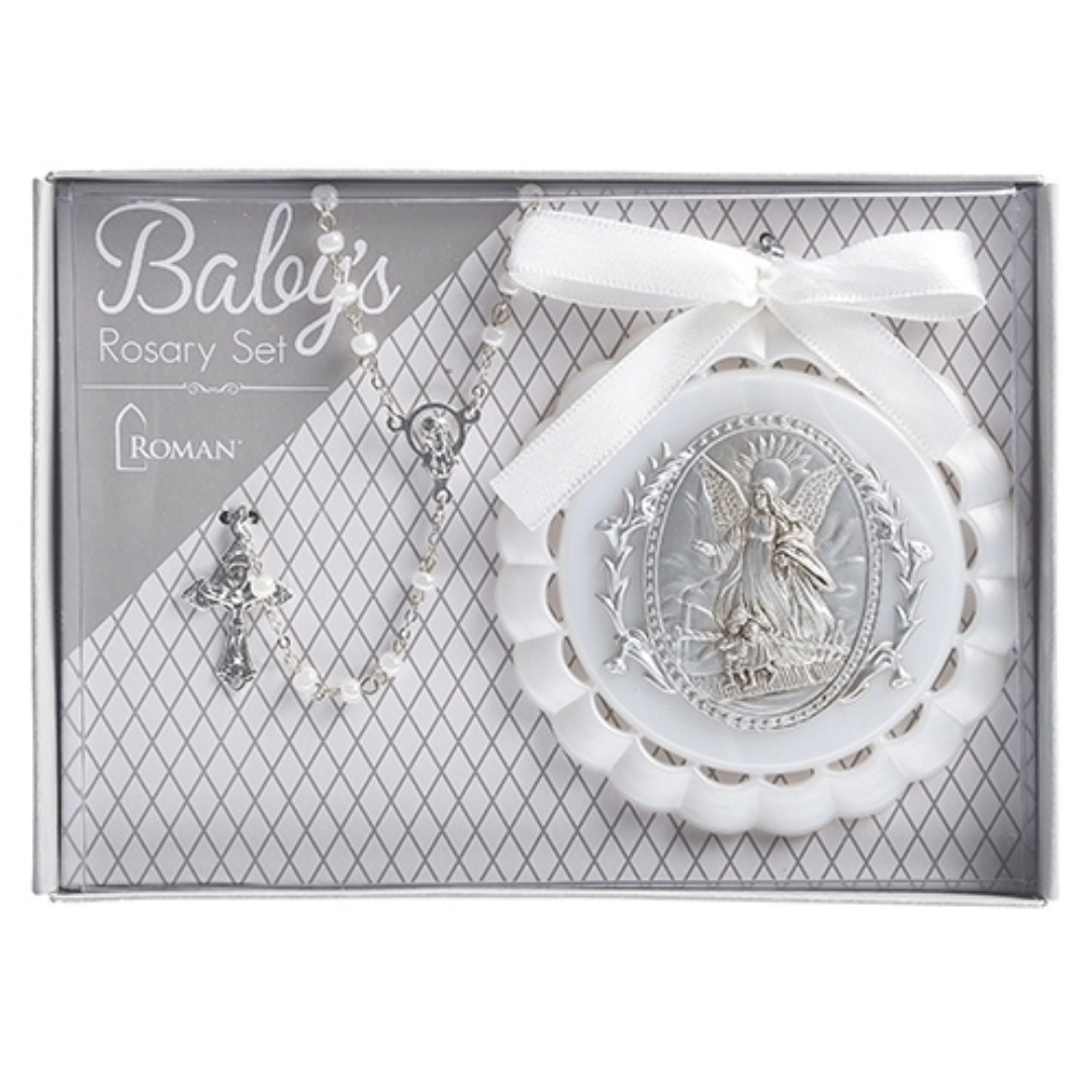 Cradle Medal & Rosary Set