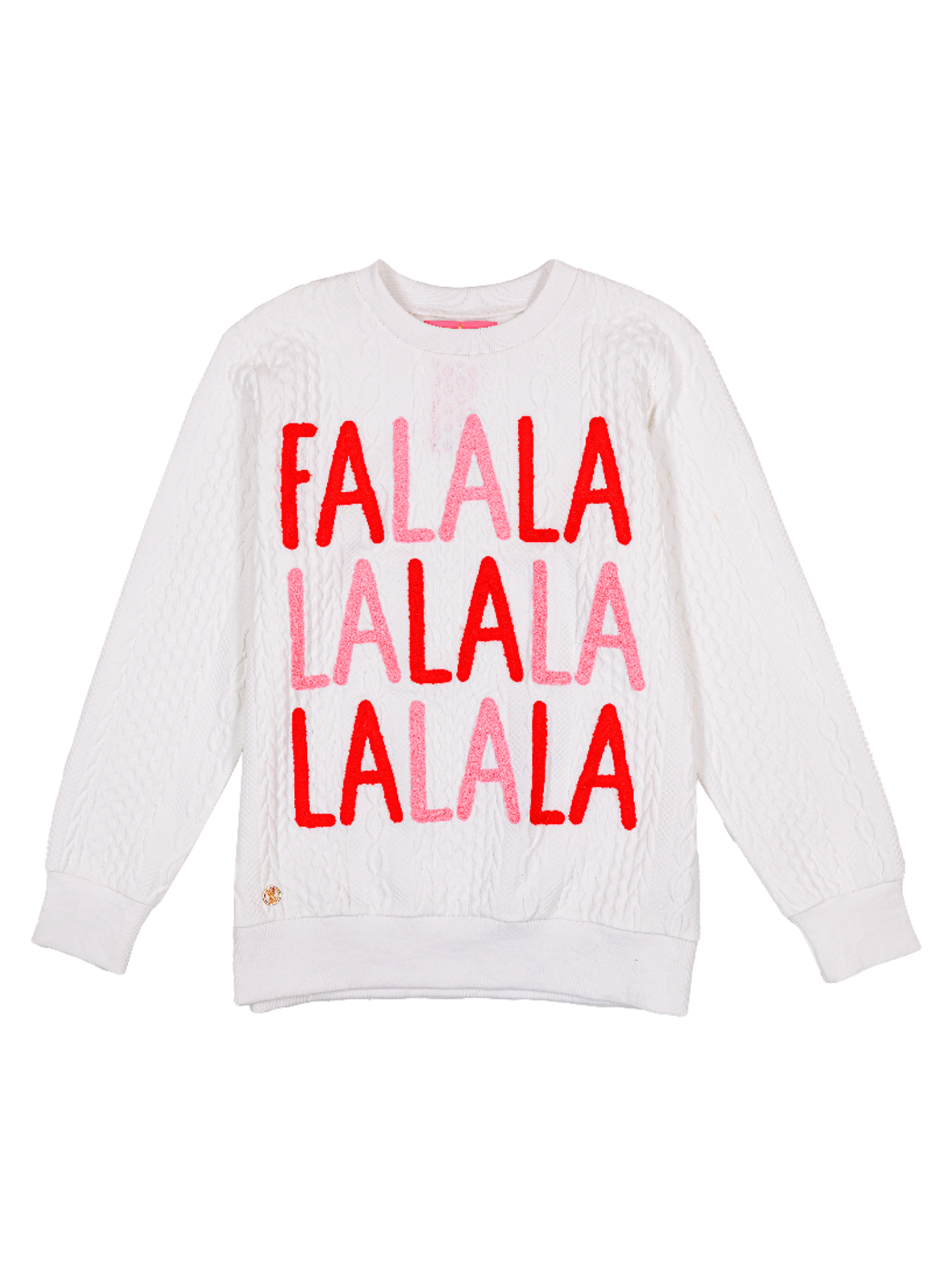 Simply Southern Braid Sweater- Fa La la