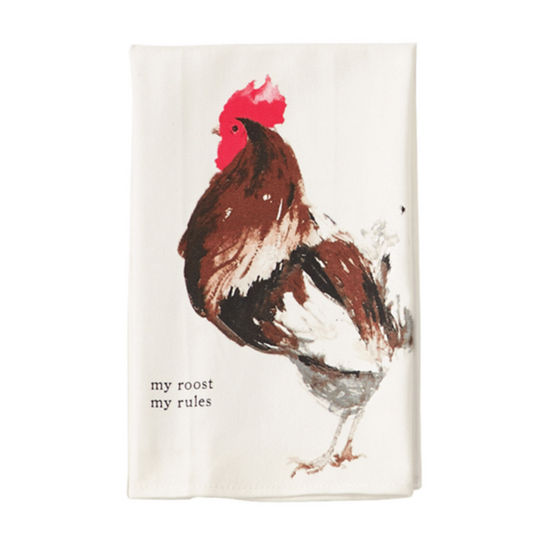 Mud Pie My Roost Tea Towel