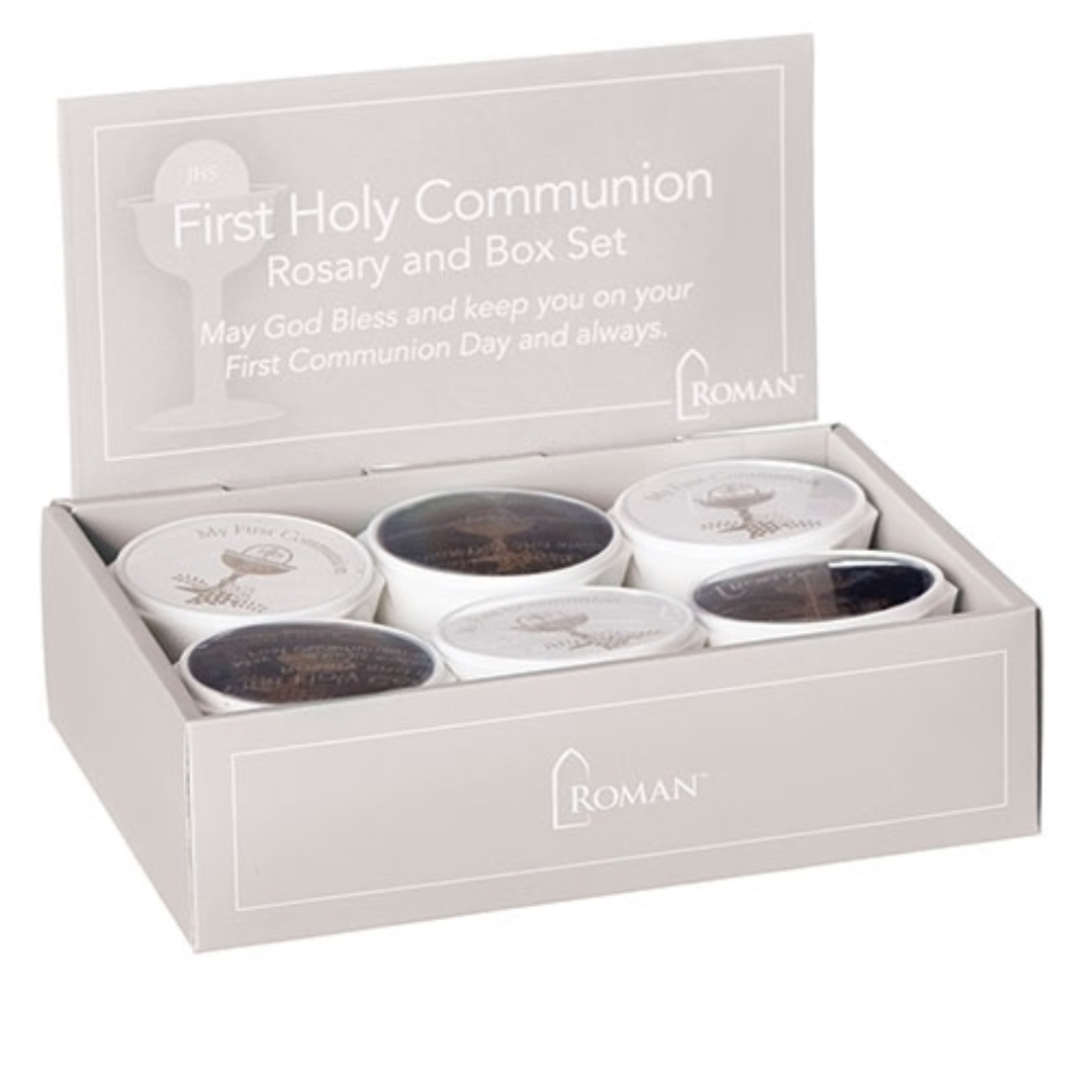 Roman Communion Rosary Beads