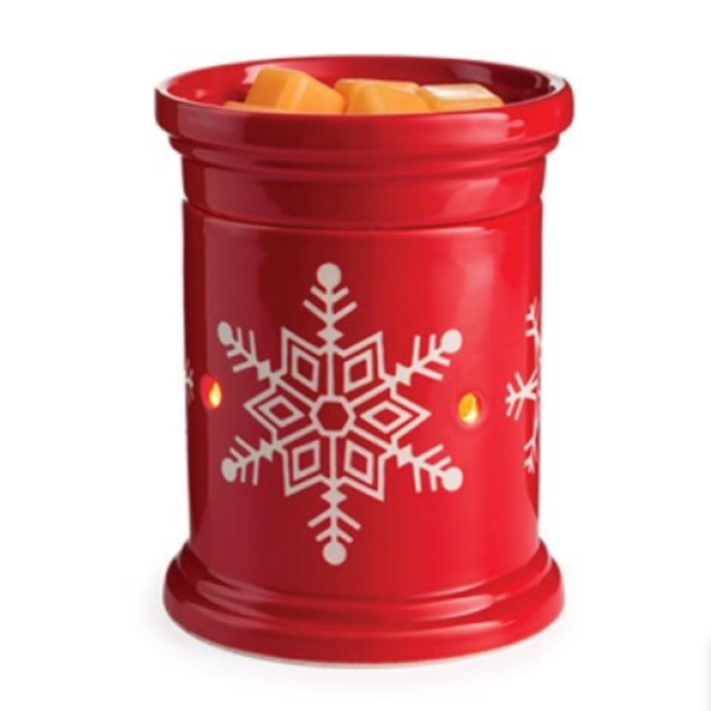 Red/White Snowflake Wax Melt Warmer