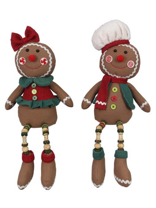 Gingerbread Boy & Girl Shelf Sitter