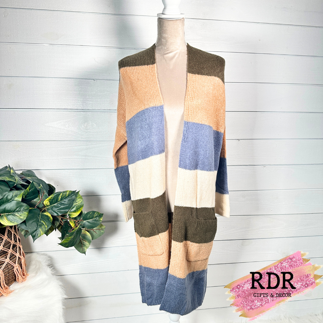 Olive Hadley Color Block Cardigan