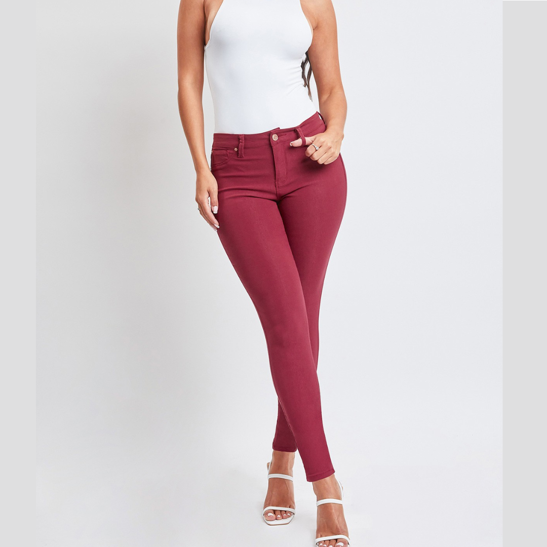 Hyperstretch Mid-Rise Skinny Jeans