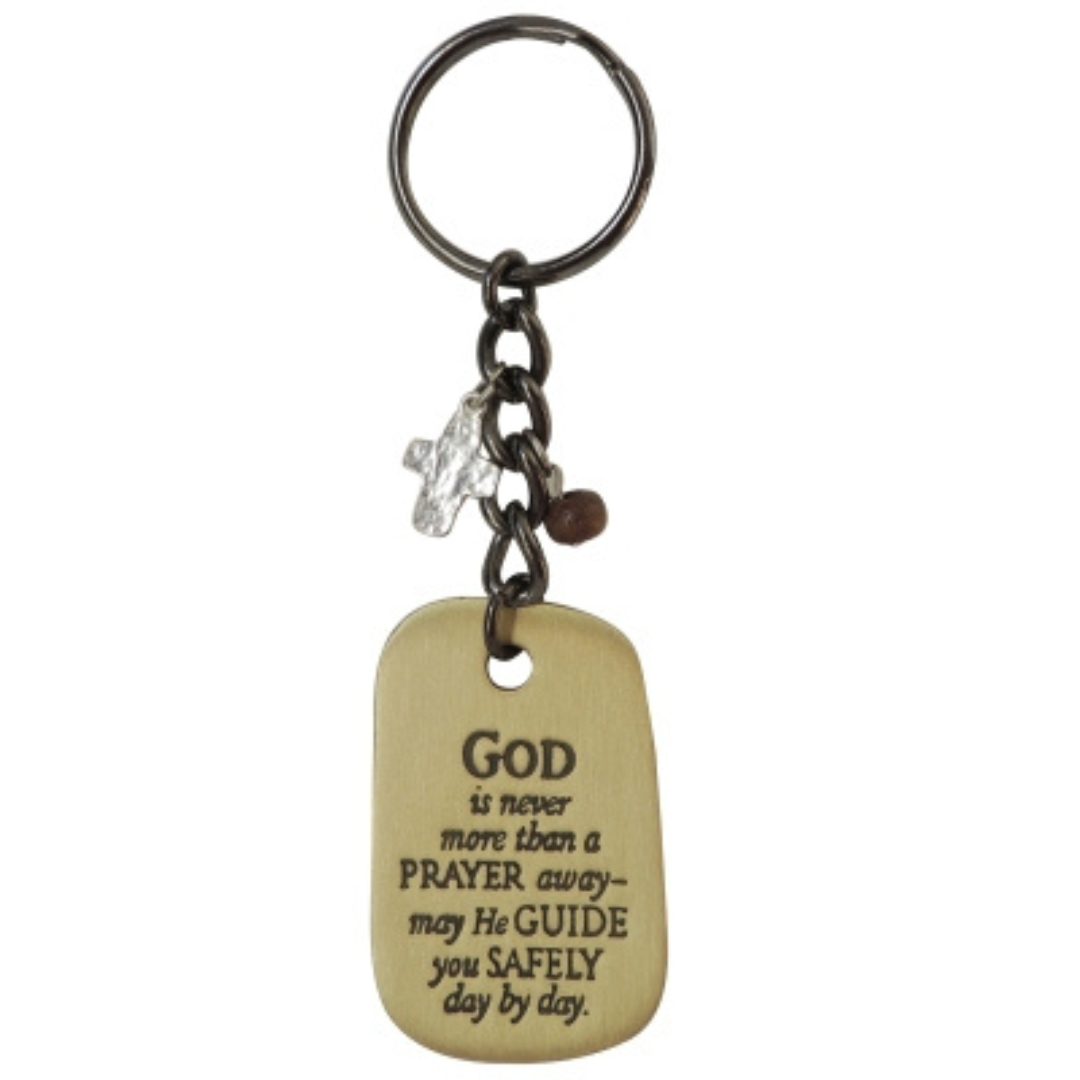 Men's Key Chains With Cross Dangle