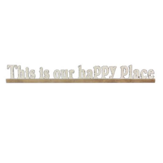This Is Our Happy Place Sculpted Stand/Hang Sign