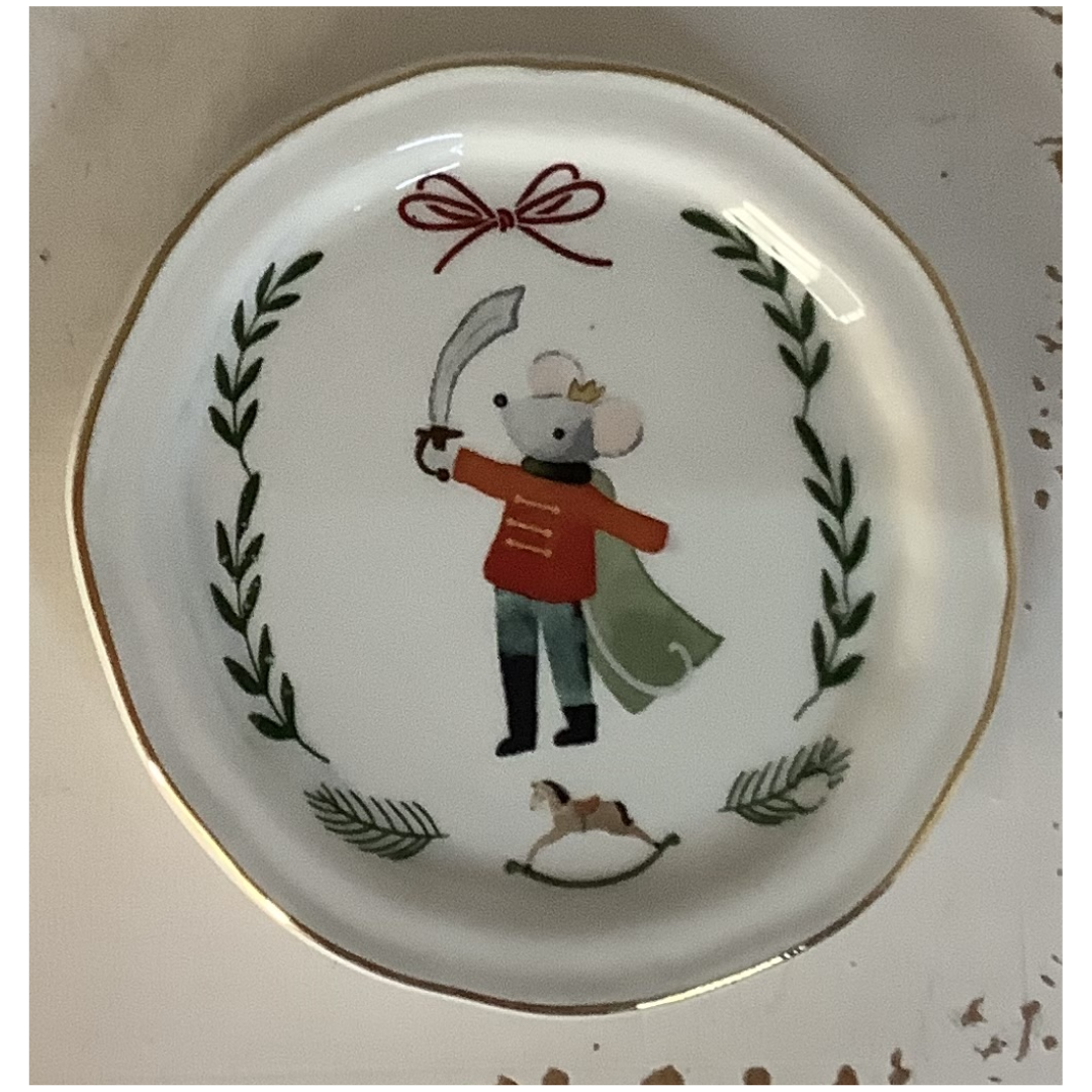 Mud Pie Nutcracker Tidbit Plate