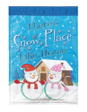 Snow Place Like Home Flag