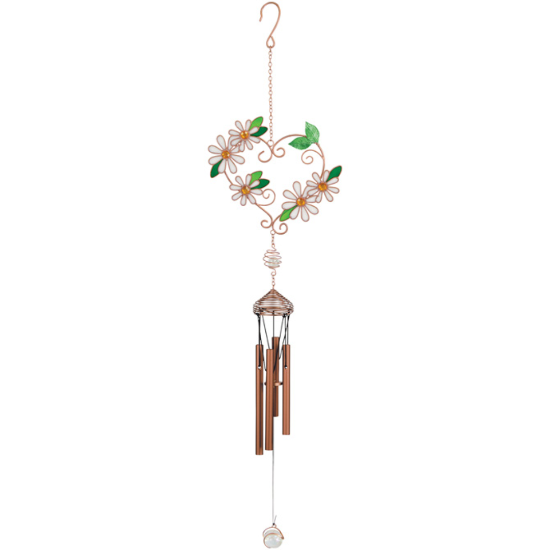 Daisy Heart Wireworks Garden Chime