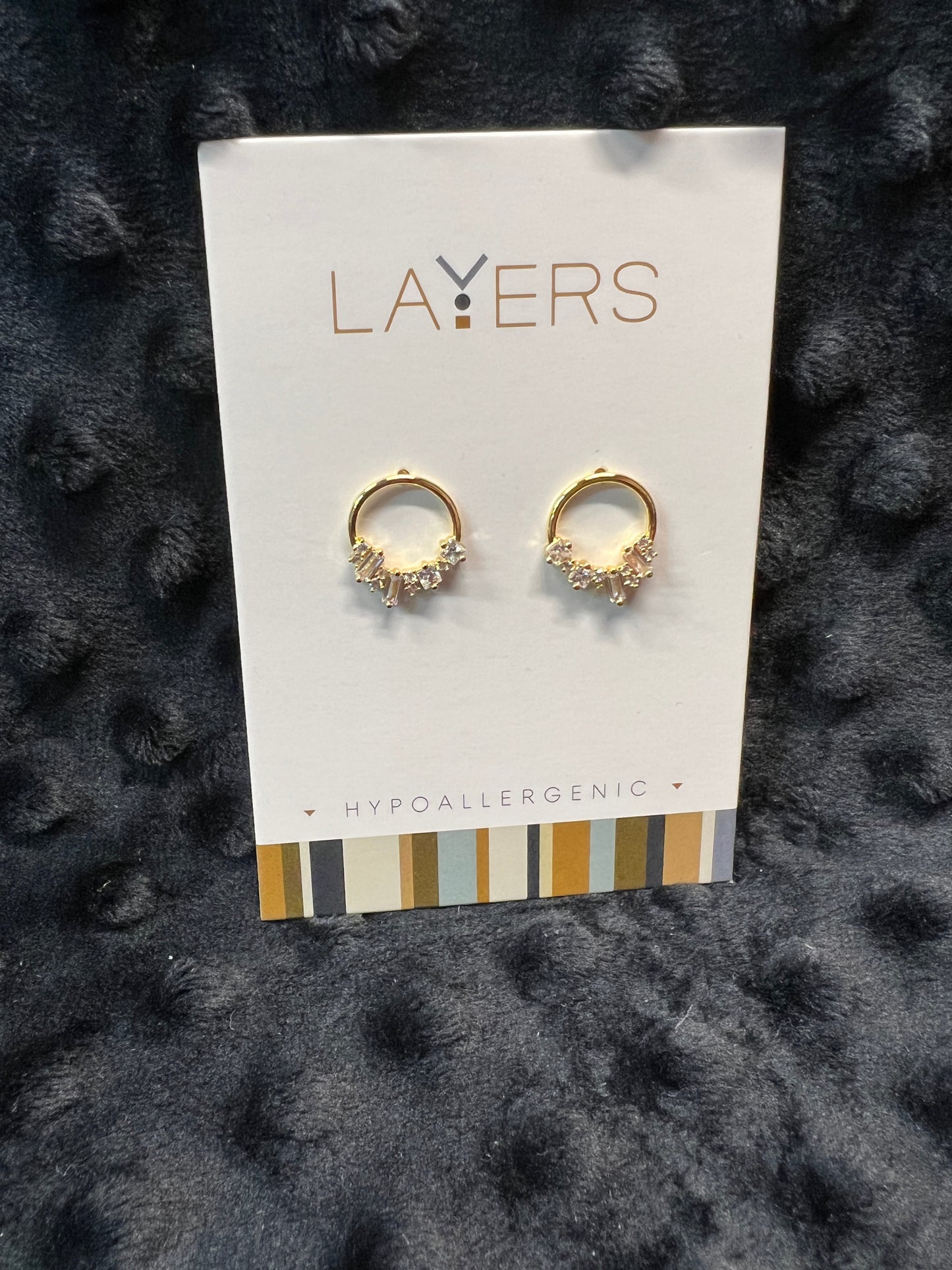 Layers Gold-tone Earrings