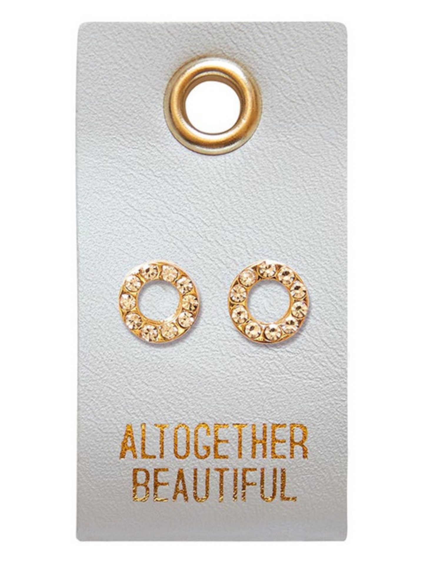 Children's Leather Tag Earrings