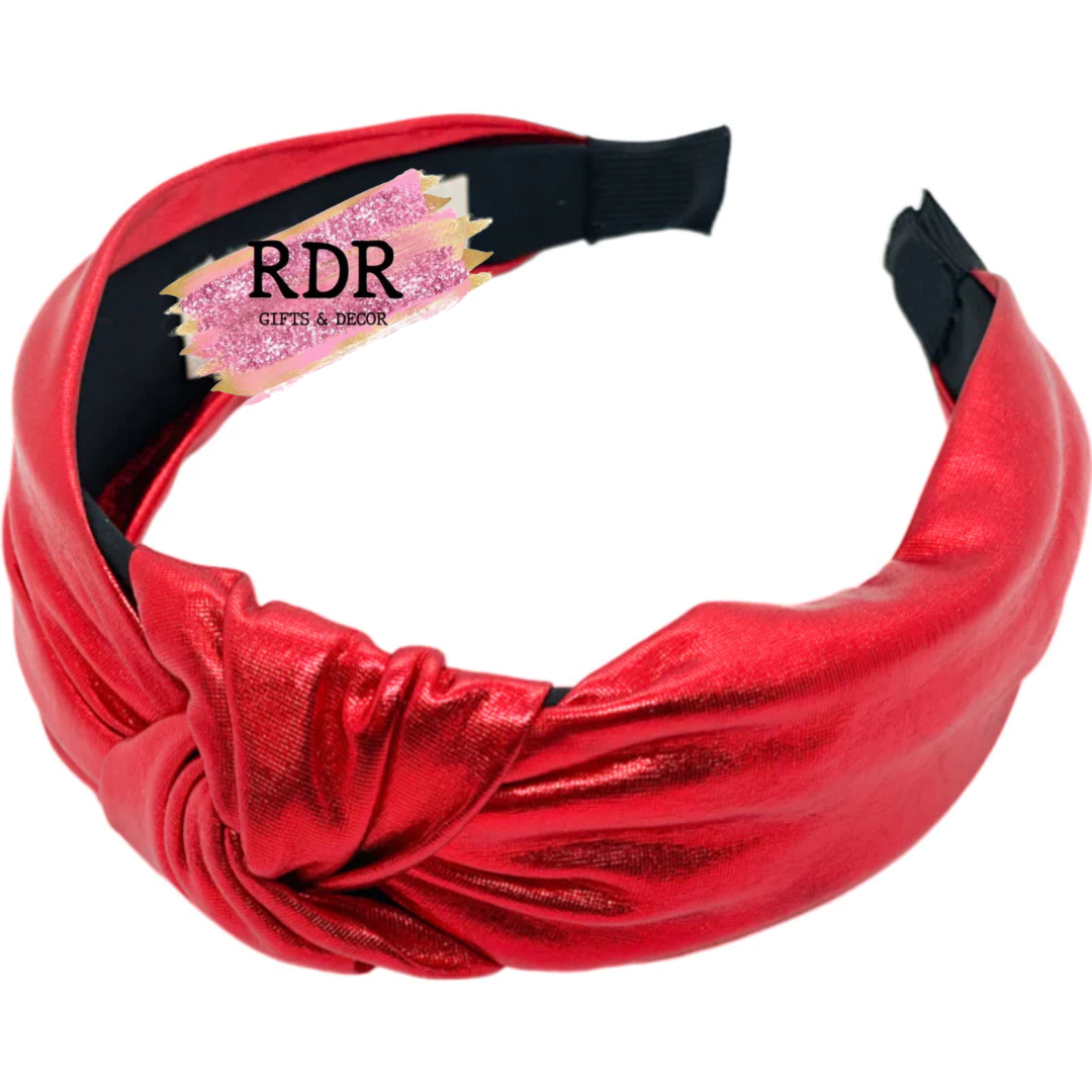 Metallic Top Knot Headband